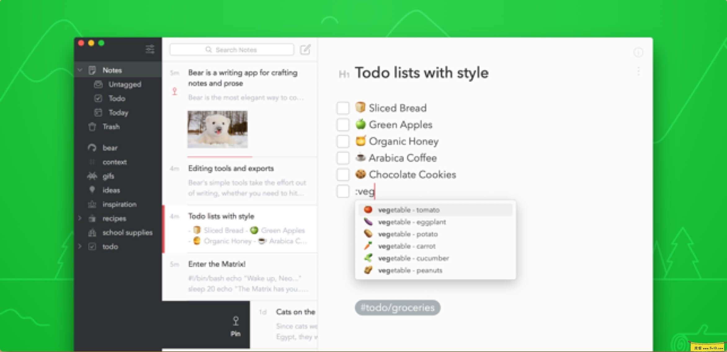 熊掌记：Mac上优雅写笔记
