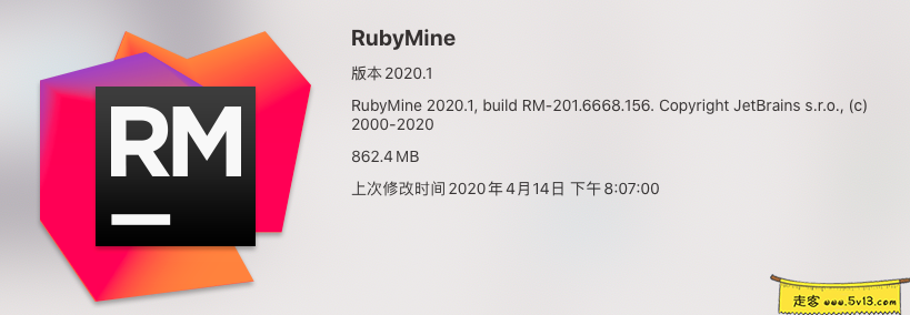 RubyMine 2020.1 Mac中文破解版